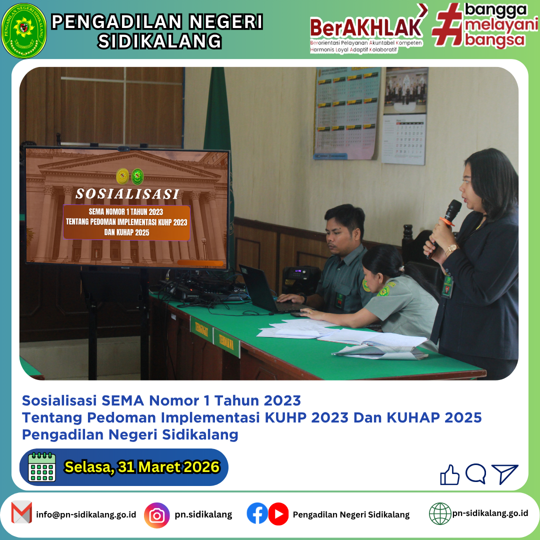 Pedoman Implementasi KUHP 2023 dan KUHAP 2025